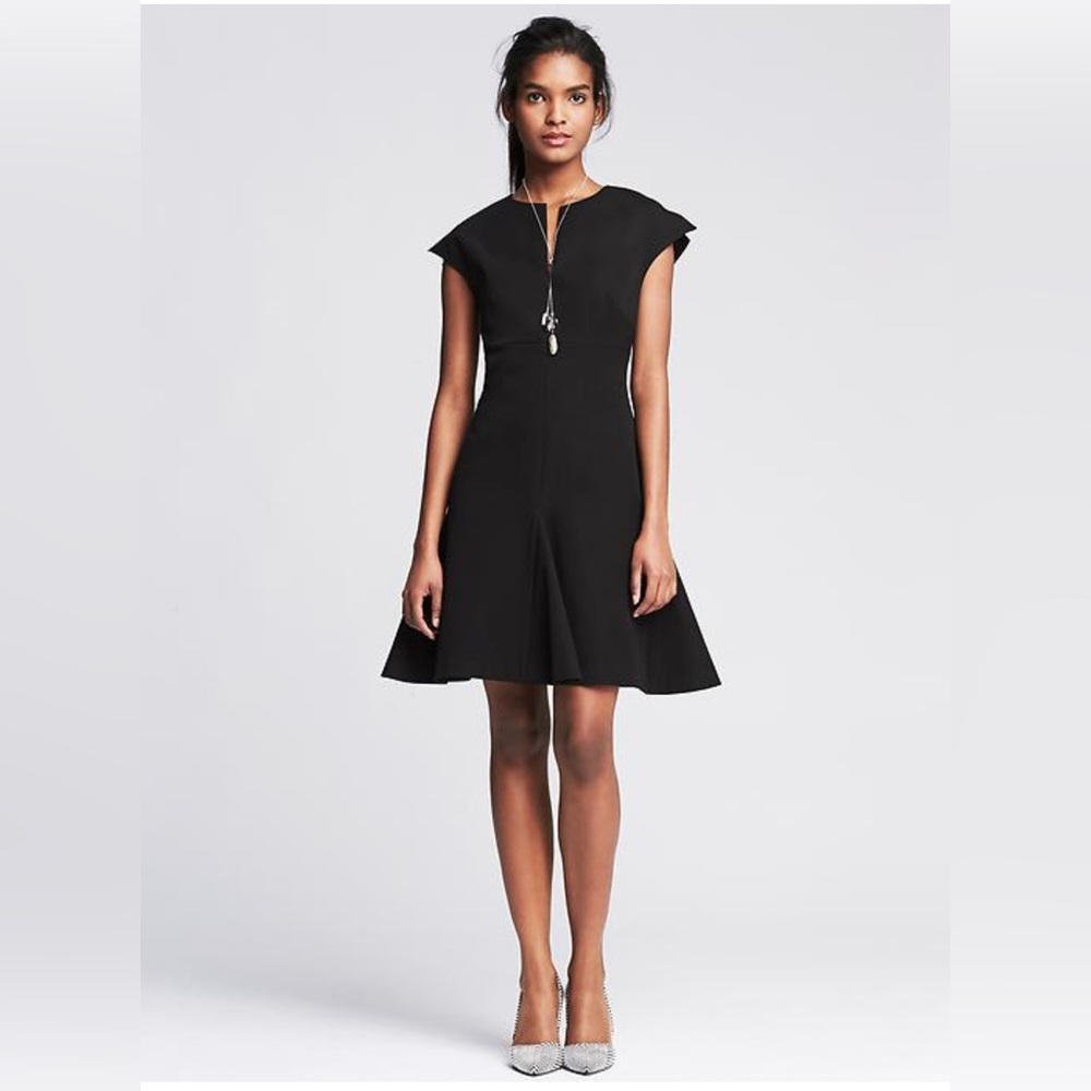 Banana Republic Classic Black Midi Dress